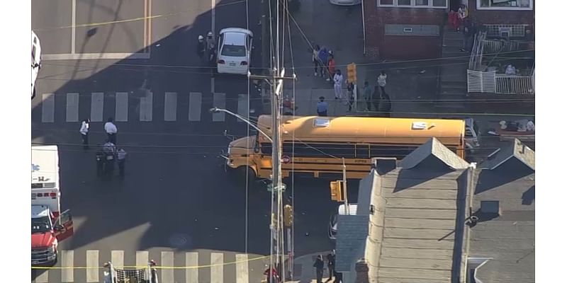 Man on scooter dies after crashing into school bus, Philly police say