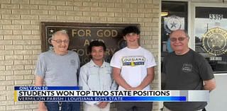 Two Vermilion Parish students win top two positions at Louisiana Boys State