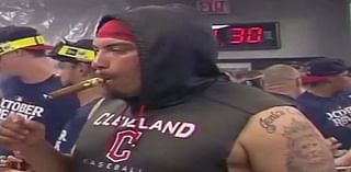 The Guardians Champagne Celebration Confirmed That Josh Naylor Is An Absolute Fucking UNIT