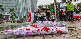 Photos from downtown Miami protest against U.S. support of Israel’s reaction to Oct. 7