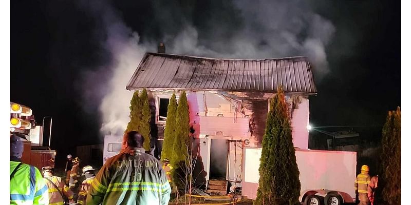 Firefighters respond to blaze at Montezuma home