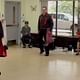 Métis dancers perform for extended care residents at Lac La Biche hospital