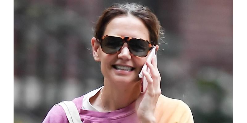 Katie Holmes looks blissful on NYC stroll as daughter Suri Cruise enjoys first semester away at college