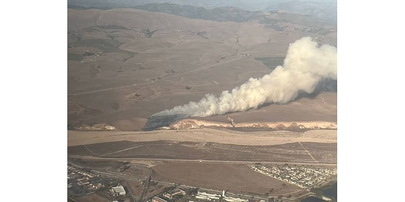 Cal Fire battles 90-acre vegetation fire in Santa Maria Riverbed