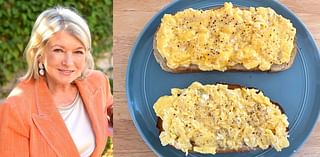 I tried Martha Stewart's hack for making 'the best scrambled eggs in the whole world,' and they were deliciously creamy