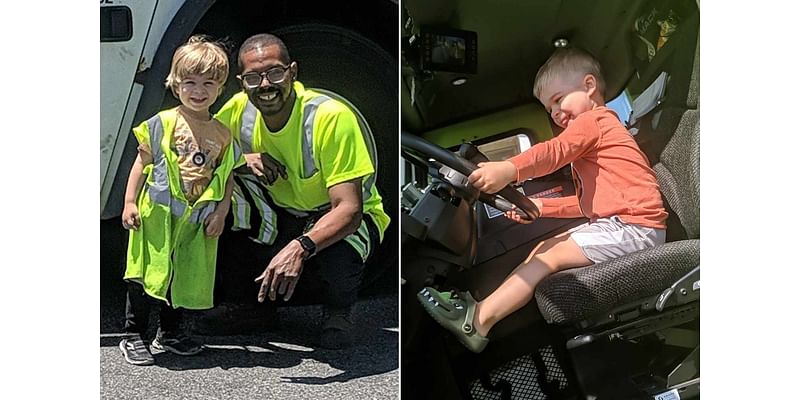 After Becoming Friends, Garbage Collector Rearranges Route to Work Around 3-Year-Old's Preschool Schedule (Exclusive)