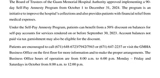 GMHA board approves 50% discount program for self-pay patients