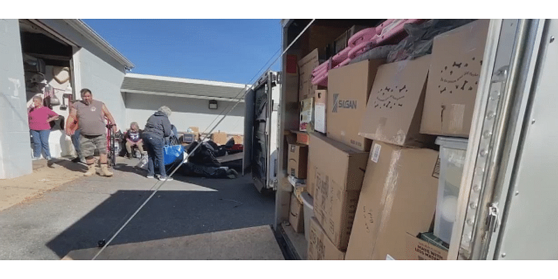 Local volunteers arrive in North Carolina with supplies to help Helene victims