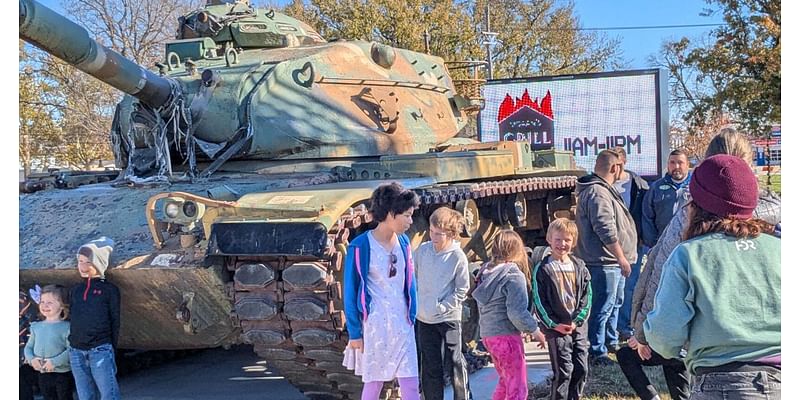 Papillion Legion Post 32 drops 93,000-pound tank in its front yard