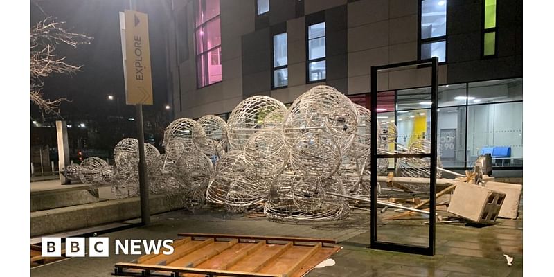 Ipswich bauble Christmas tree will not return after storm damage