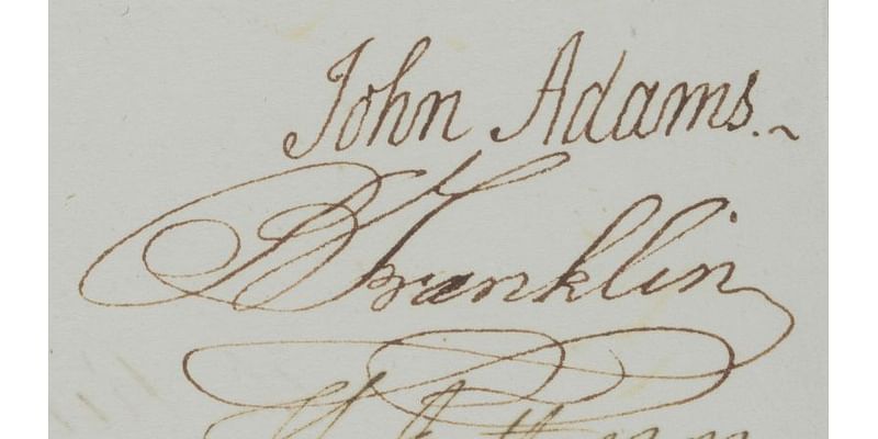 Rare letter signed by founding fathers expected to fetch $1 million at auction