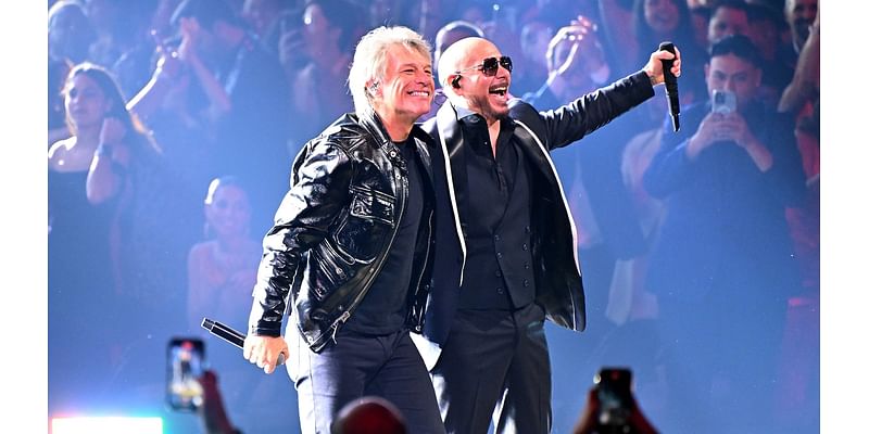 Pitbull, Bon Jovi perform 'Now or Never' at 2024 Latin Grammys