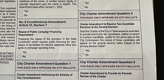 Tallahassee residents get final say on city charter amendments