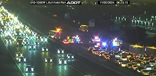 2 injured in 4-vehicle crash on I-10 in Goodyear