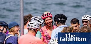 ‘I’m pretty smoked, mate’: Lachlan Morton completes epic 14,200km ride around Australia in record time