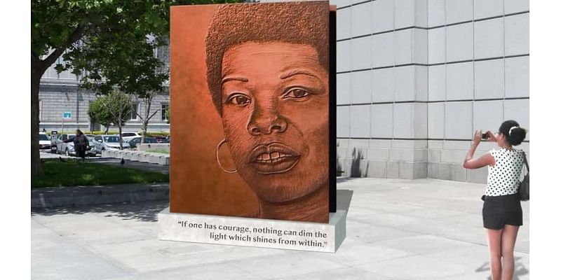 Maya Angelou monument unveiled at San Francisco Public Library