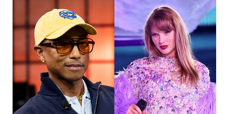 Pharrell Williams Denies Bad-Mouthing Taylor Swift’s Kamala Harris Endorsement