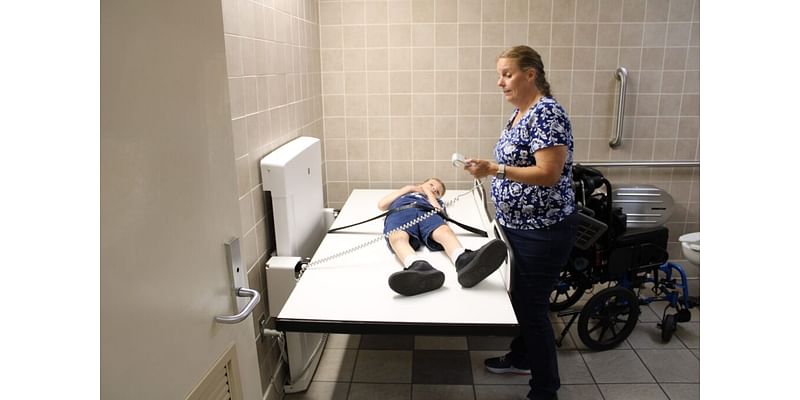 More restrooms have adult-size changing tables to help people with disabilities