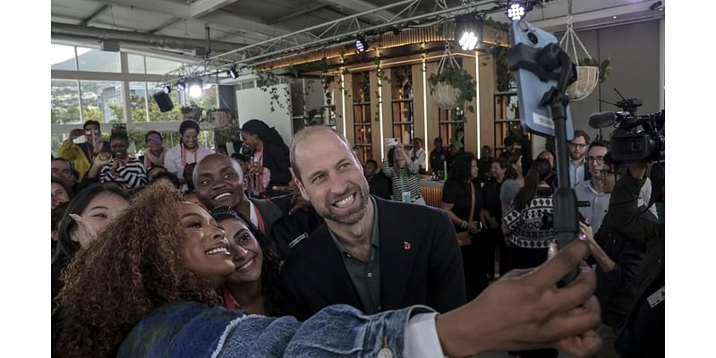 Prince William meets young environmentalists and plays rugby on first day of South Africa visit