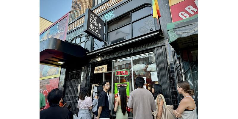 Waiting in line at Ko, the hottest all-you-can-eat sushi on Mission St.