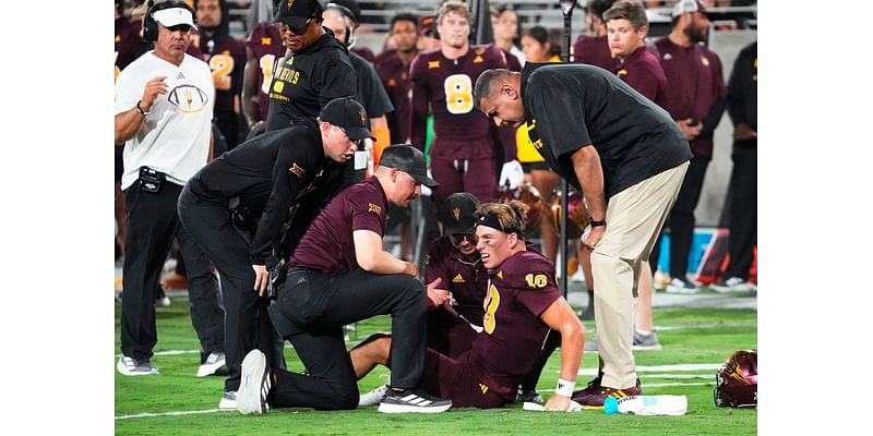 QB Sam Leavitt hurt, Jeff Sims to start for Arizona State vs. Cincinnati