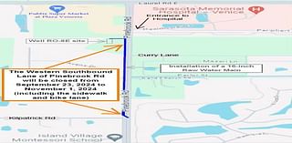 Utilities project to close SB lane of Pinebrook Rd. 9/23