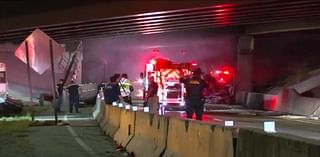 Lanes on I-40 clear after tractor trailer fire in North Little Rock