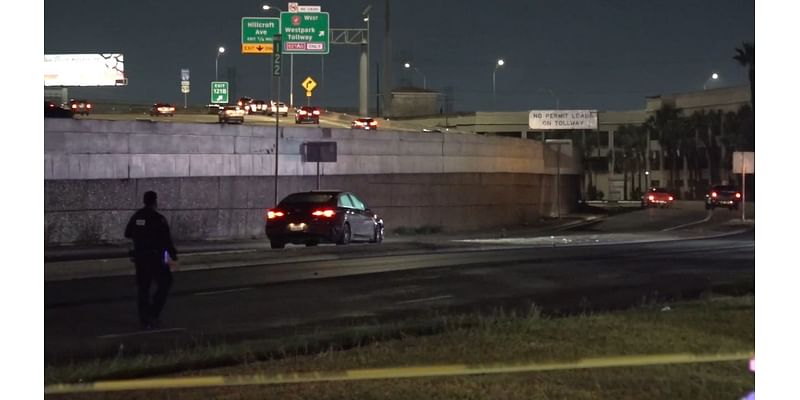 Houston crash: Man dead, hit twice running across lane on Southwest Freeway