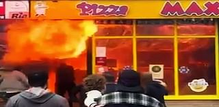 Two injured as blaze rips through Longford takeaway