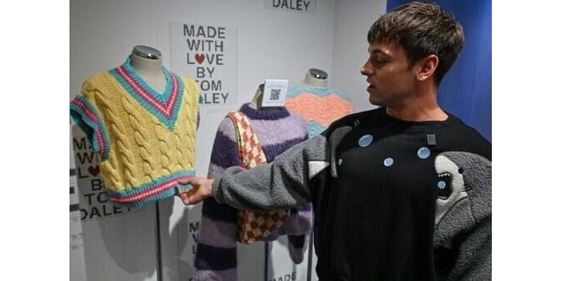 Retired Olympian Daley dives into the spool with Tokyo knitwear show