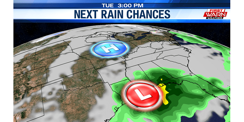 Calm and quiet weather into the middle of the week