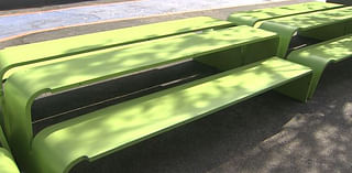 Iconic ‘Green Stairs’ donated to Roxbury shelter as benches - Boston News, Weather, Sports