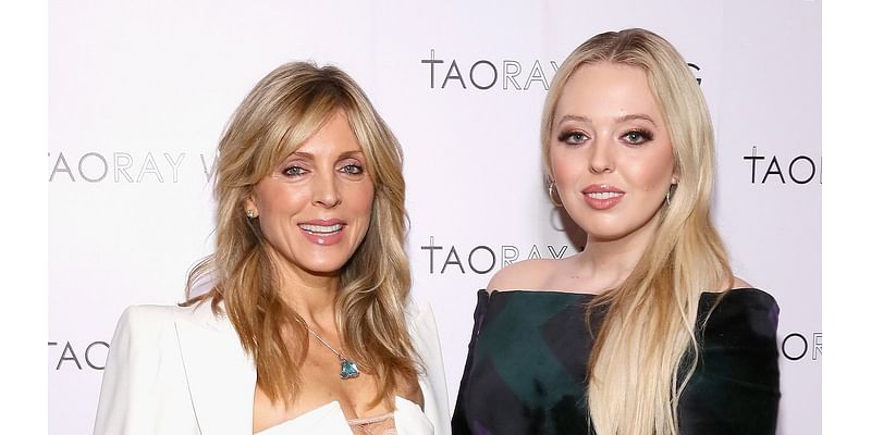 Donald Trump's ex-wife Marla Maples twins with daughter Tiffany at Mar-a-Lago election party