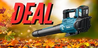 Amazon has this 20V cordless leaf blower back on sale for its lowest price ever with a giant 56% off