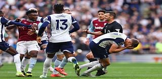 West Ham’s Mohammed Kudus sent off after flooring three Tottenham players in wild meltdown during defeat