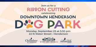 New dog park in Henderson to cut ribbon