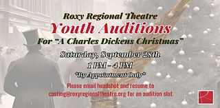 Roxy Regional Theatre to Hold Youth Auditions for "A Charles Dickens Christmas" on September 28th