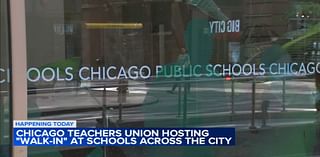 Chicago Teachers Union holds 'walk-in' as COVID-era school relief funds expire