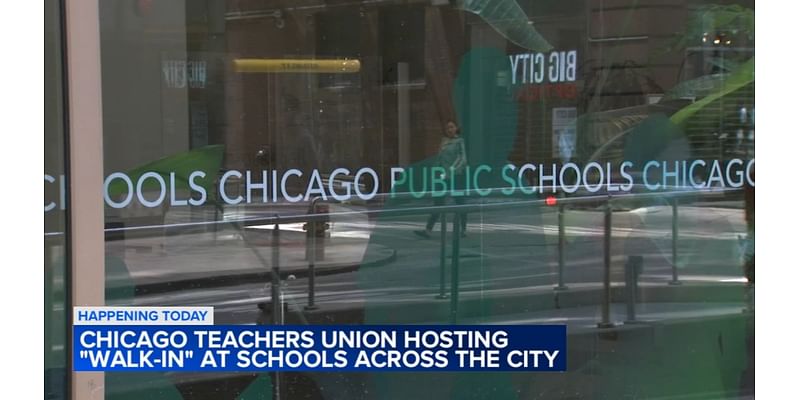 Chicago Teachers Union holds 'walk-in' as COVID-era school relief funds expire