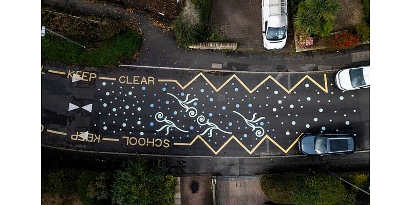 ‘Confusing and dangerous’ road markings outside school ‘look like game of Twister’