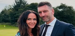 Abby Cohen looks smitten with hunky boyfriend David as they celebrate their friend's wedding amid ex-husband Ben's 'fight to save his relationship' with fiancée Kristina Rihanoff