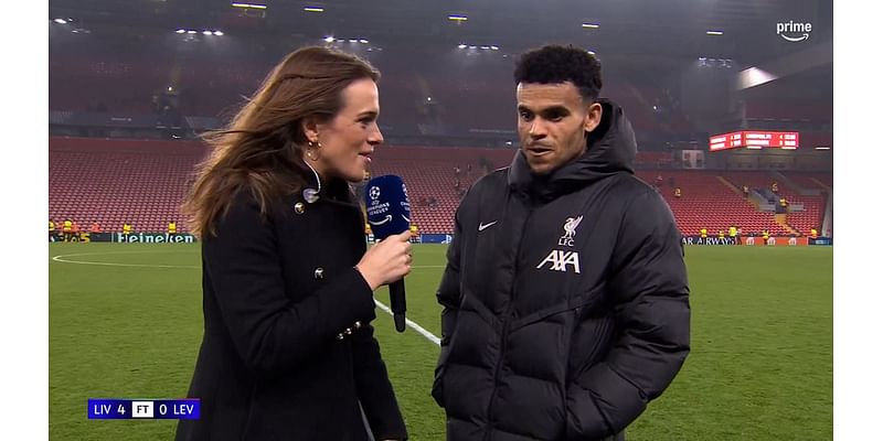 Alex Aljoe is praised for bilingual post-match interview with Luis Diaz as sports pundit seamlessly switches between English and Spanish