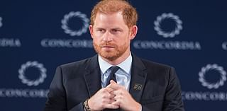 Prince Harry appears 'nervous' and performs 'anxiety rituals' on stage at Princess Diana event, body language expert claims