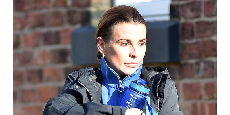 Coleen Rooney is spotted leaving a gym session in Cheshire after it was reported she has 'landing biggest pay deal in show's history' to enter the I'm A Celeb jungle