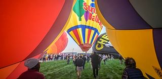 'Magical' flotilla of hot air balloons takes flight at international fiesta