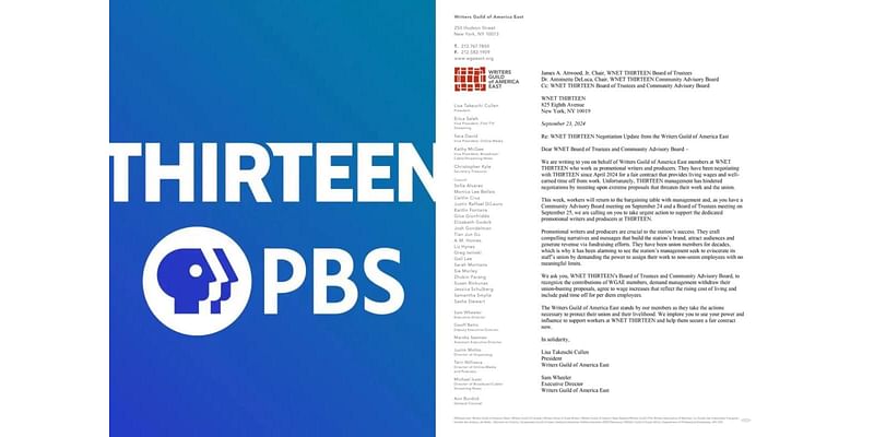 Workers at left-leaning PBS station WNET Thirteen demand halt to ‘union-busting,’ insist on higher pay