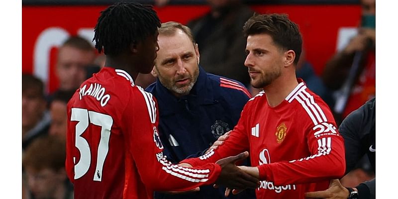 The bizarre moment that sums up Man United's struggles as they're left with NINE players on the pitch in dreadful 3-0 defeat by Tottenham at Old Trafford