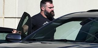 Jason and Donna Kelce arrive in Kansas City to celebrate Travis' birthday - but it's unclear if Taylor Swift will join them