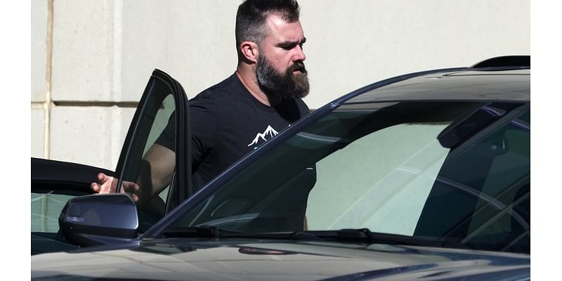 Jason and Donna Kelce arrive in Kansas City to celebrate Travis' birthday - but it's unclear if Taylor Swift will join them