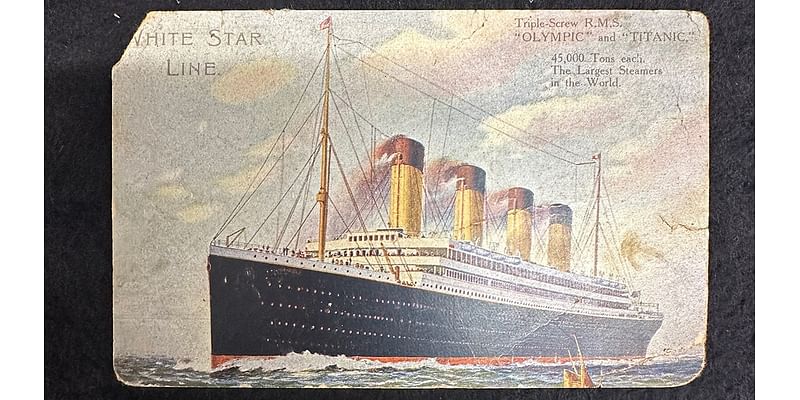 Titanic passenger's postcard sent days before sinking sells for big bucks at auction